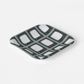 Fernsehaltes klassisches Retro-TV-Muster Party Pappteller (Gewinkelt)