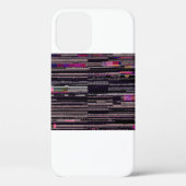 Fernsehbildschirm mit kaputten Pixeln. Abstrakte F Case-Mate iPhone Hülle (Rückseite)