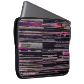 Fernsehbildschirm mit kaputten Pixeln. Abstrakte F Laptopschutzhülle (Vorne Rechts)