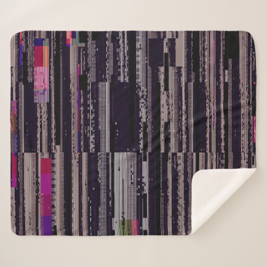 Fernsehbildschirm mit kaputten Pixeln. Abstrakte F Sherpadecke (Vorderseite (Horizontal))