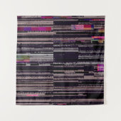 Fernsehbildschirm mit kaputten Pixeln. Abstrakte F Wandteppich (Vorderseite)