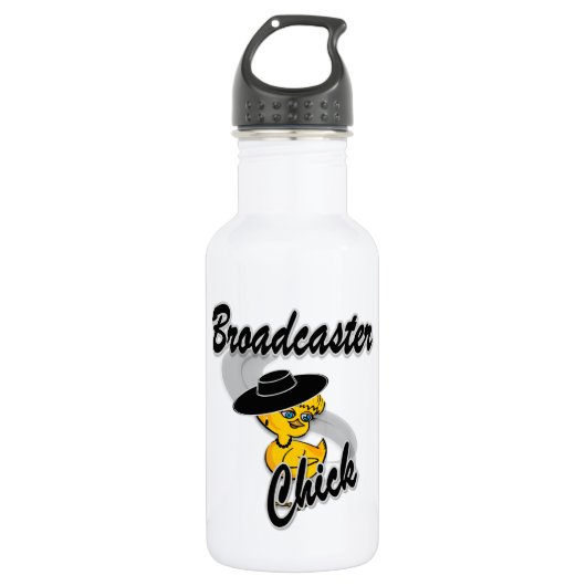 Fernsehchick #4 trinkflasche (Vorderseite)