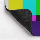 Fernsehen hält Farbtest ab Mousepad (Ecke)