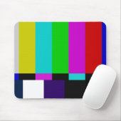 Fernsehen hält Farbtest ab Mousepad (Mit Mouse)