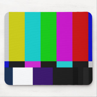 Fernsehen hält Farbtest ab Mousepad