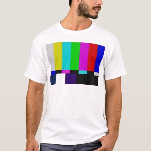 Fernsehen hält Farbtest ab T-Shirt (Vorderseite)