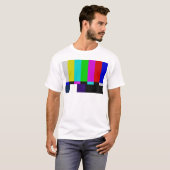Fernsehen hält Farbtest ab T-Shirt (Vorne ganz)