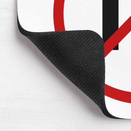 Fernsehen Hass Fernsehen/No Zeichen-Aussage Mousepad (Ecke)