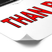 Fernsehen ist Gooder lustiges Plakat (Ecke)