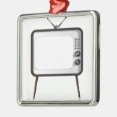 Fernsehen mit leerem Schirm Ornament Aus Metall (Links)