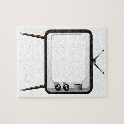 Fernsehen mit leerem Schirm Puzzle (Horizontal)