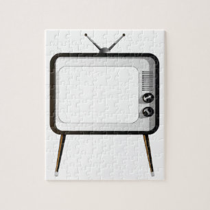 Fernsehen mit leerem Schirm Puzzle