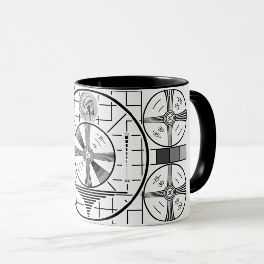 Fernsehen prüfen Tasse (VorderseiteRechts)