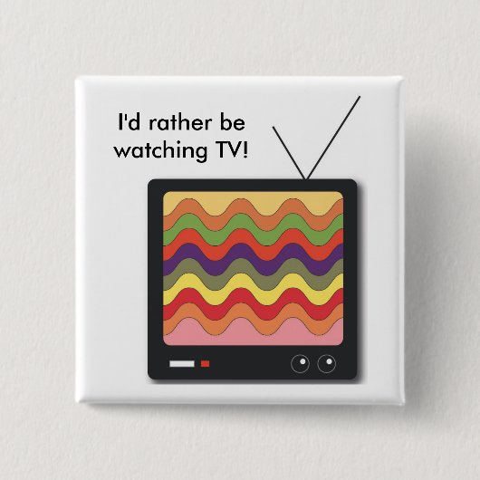 Fernsehen - Schaltfläche Button (Vorderseite)