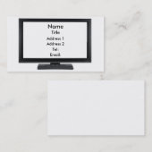 Fernsehen Screen-01 Visitenkarte (Vorne/Hinten)