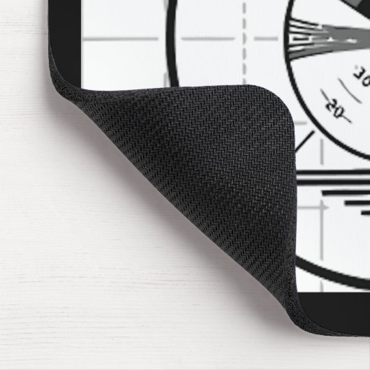 Fernsehen unterzeichnen weg Mousepad (Ecke)