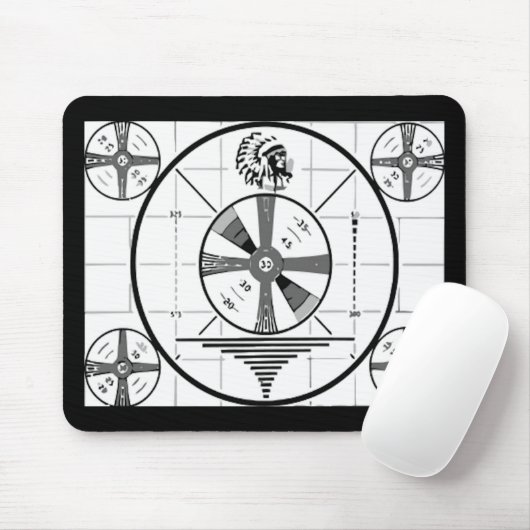 Fernsehen unterzeichnen weg Mousepad (Mit Mouse)