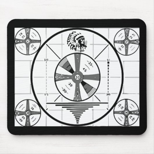 Fernsehen unterzeichnen weg Mousepad (Vorne)