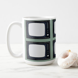 Fernseher Alt Klassisch Retro TV Muster Kaffeetasse
