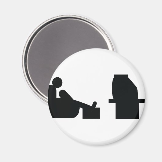 Fernseher Magnet (Vorderseite/Rückseite)