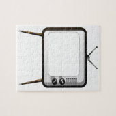 Fernseher mit leerem Bildschirm Puzzle (Horizontal)