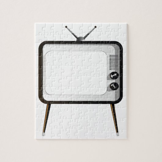 Fernseher mit leerem Bildschirm Puzzle (Vertikal)