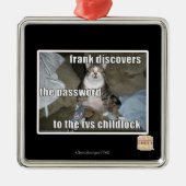 Fernseher Silbernes Ornament (Vorne)