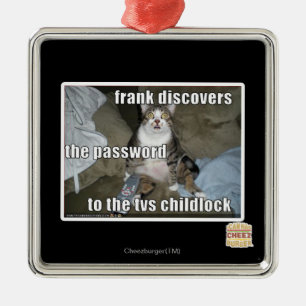 Fernseher Silbernes Ornament