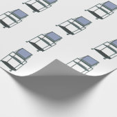 Fernseher und Videorecorder im Klassenzimmer 80er Geschenkpapier (Ecke)