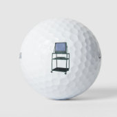 Fernseher und Videorecorder im Klassenzimmer 80er Golfball (Vorderseite)