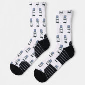 Fernseher und Videorecorder im Klassenzimmer 80er Socken (Links)