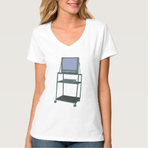 Fernseher und Videorecorder im Klassenzimmer 80er T-Shirt