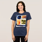 Fernsehessen Tri-Blend Shirt (Vorderseite voll)