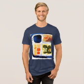 Fernsehessen Tri-Blend Shirt (Vorderseite voll)