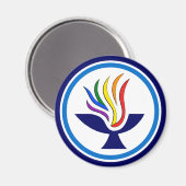 Fernsehflamme-Chalice-Logo Magnet (Vorderseite/Rückseite)