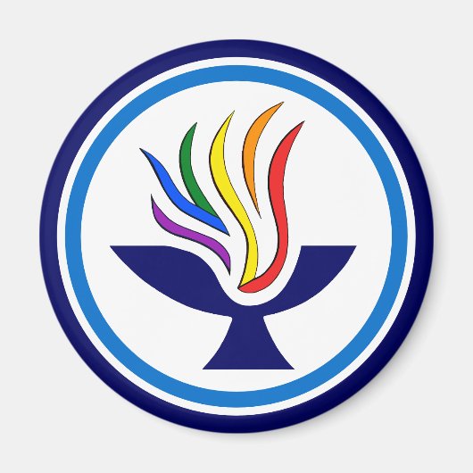 Fernsehflamme-Chalice-Logo Magnet (Vorne)