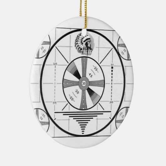 Fernsehindisches Haupttest-Muster Keramikornament (Rechts)