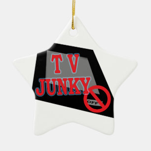 Fernsehjunkie Keramik Ornament