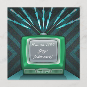 Fernsehkarten-Einladung Einladung