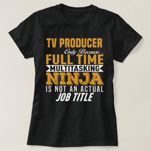 Fernsehproduzent T-Shirt (Design vorne)