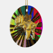 Fernsehreporter Keramik Ornament (Rechts)