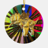 Fernsehreporter Keramik Ornament (Vorne)