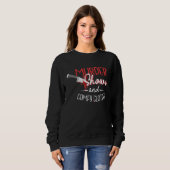 Fernsehserien über Morde und bequeme Kleidung Sweatshirt (Vorne ganz)