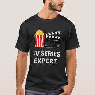 Fernsehshow Binge Watch TV Serie Expertenessen T-Shirt