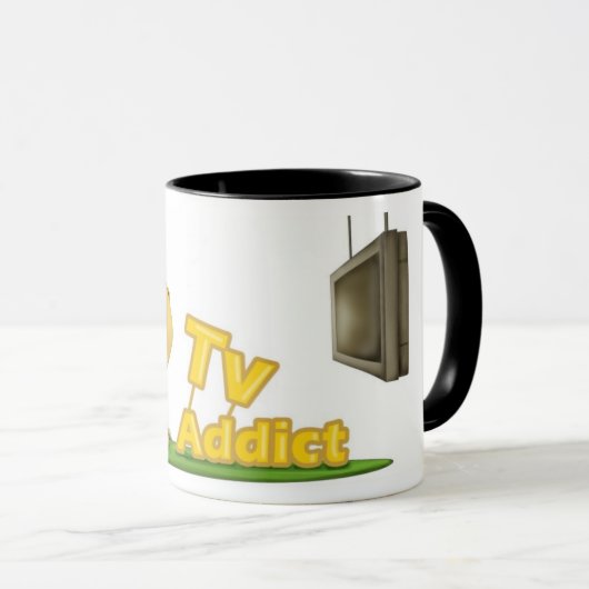 Fernsehsüchtiger Tasse (VorderseiteRechts)