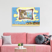 Fernsehtechniker | Absurde Wortwitz-Humor 24x16 Leinwanddruck (Insitu (Wohnzimmer))