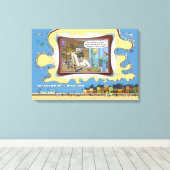 Fernsehtechniker | Absurde Wortwitz-Humor 24x16 Leinwanddruck (Insitu (Holzboden))