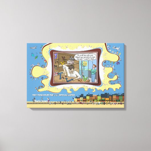 Fernsehtechniker | Absurde Wortwitz-Humor 24x16 Leinwanddruck (Vorderseite)