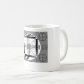 Fernsehtest-Muster Kaffeetasse (VorderseiteRechts)