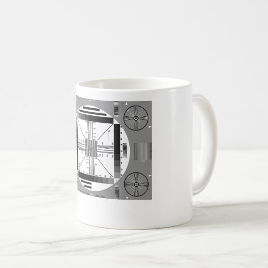 Fernsehtest-Muster Kaffeetasse (VorderseiteRechts)